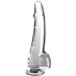 Pipedream King Cock Clear 10" Cock with Balls dildo