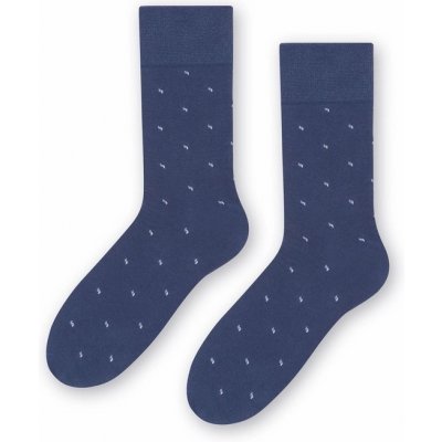 Steven 056 227 vzor pánské oblekové ponožky modrá – Zboží Mobilmania