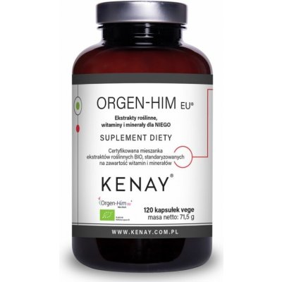Kenay Orgen Him extrakty rostlinné vitaminy a minerály pro něj BIO 120 kapslí – Hledejceny.cz