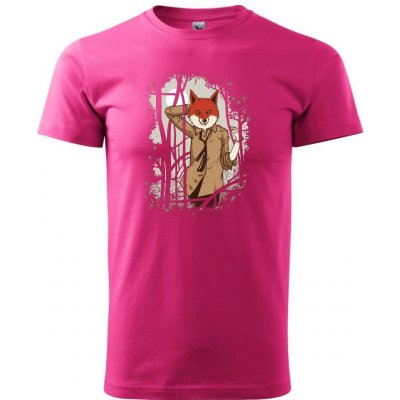 Heavy new Fox in a shirt triko pánské Purpurová – Zboží Mobilmania