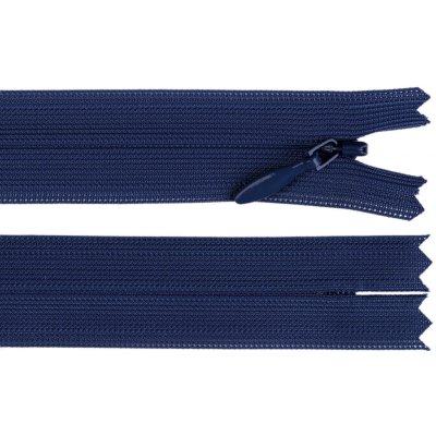 Spirálový zip skrytý YKK No 3 délka 50 cm dederon, střední, 388 modrá královská – Hledejceny.cz