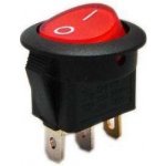 Tipa kul. pros. 2pol./3pin ON-OFF 250V/6A červený – Hledejceny.cz
