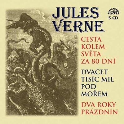 Verne Jules: Cesta kolem světa za 80 dní - komplet: 5CD
