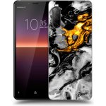 Pouzdro Picasee silikonové Sony Xperia 10 II - Black Gold 2 černé – Hledejceny.cz