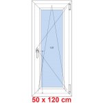 Soft Plastové okno 50x120 cm, otevíravé a sklopné, Antracit struktura/bílá – Hledejceny.cz