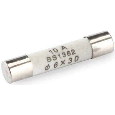 Pojistka trubičková BS1362 6x30mm 10 A – HobbyKompas.cz