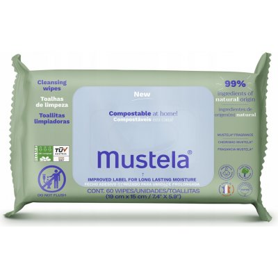 Mustela normální pokožka vlhčené ubrousky 60 ks – Hledejceny.cz