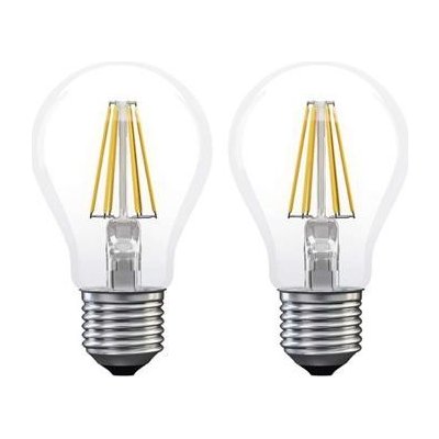 Emos LED žárovka Filament A60 6,7W E27 teplá bílá 2pack – Zboží Mobilmania