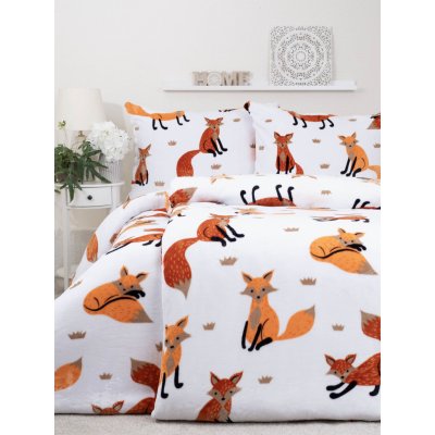 MKLuzkoviny cz Povlečení mikroplyš Exclusive Lišky 02 140x200 70x90 – Zboží Mobilmania