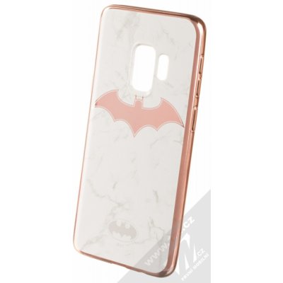 Pouzdro DC Comics Batman 008 TPU pokovené ochranné silikonové s motivem Samsung Galaxy S9 bílé růžově zlaté – Zbozi.Blesk.cz