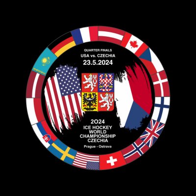 Puk Ice Hockey World Championship Czechia MS 2024 Dueling 23.5.2024 USA vs. Czechia – Zboží Mobilmania