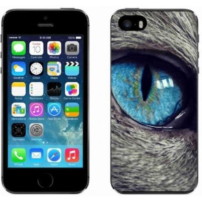 Pouzdro Gelové mmCase iPhone SE 2016 - modré kočičí oko – Zboží Mobilmania