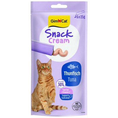 GimCat Snack Cream Tunak 6 x 15 g – Zboží Mobilmania