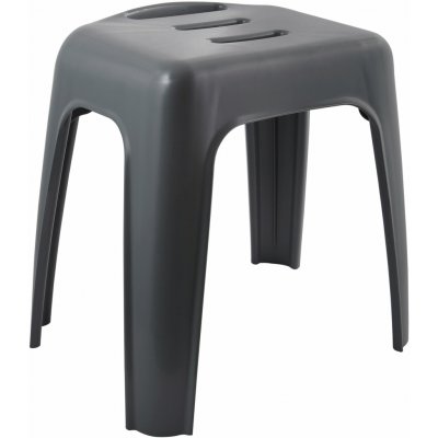 Spirella sedátko do sprchy HOCKER tmavě šedá plast 47 cm – Zbozi.Blesk.cz