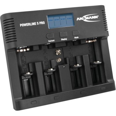 Ansmann Powerline 5 Pro nabíječka akumulátorů NiCd, NiMH AAA, AA, malé mono, velké mono, 9 V – Zboží Živě