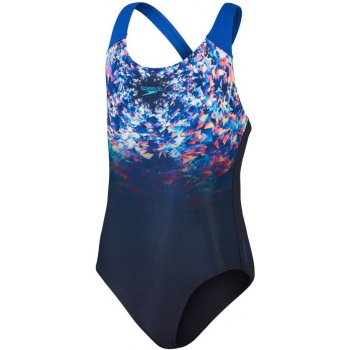 Speedo Digital Placement Splashback Girl Navy/Cobalt