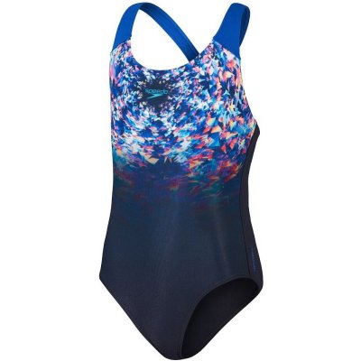 Speedo Digital Placement Splashback Girl Navy/Cobalt