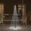 Vánoční stromek vidaXL LED vánoční stromek pro stožár studená bílá 108 LED diod 180 cm