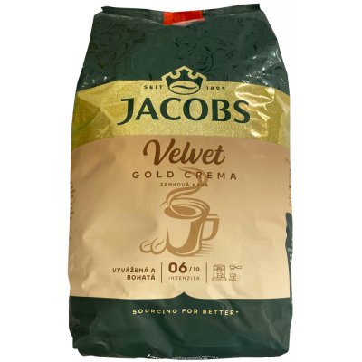 Jacobs Velvet Gold Crema káva 1 kg – Hledejceny.cz