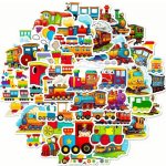 Set 50 samolepek vláček – Zboží Živě