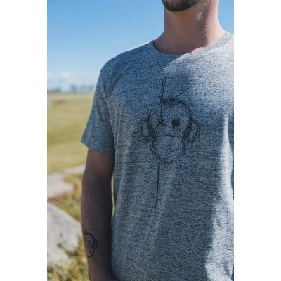 Monkey Climber tričko Scratch The Surface T-Shirt Grey – Hledejceny.cz