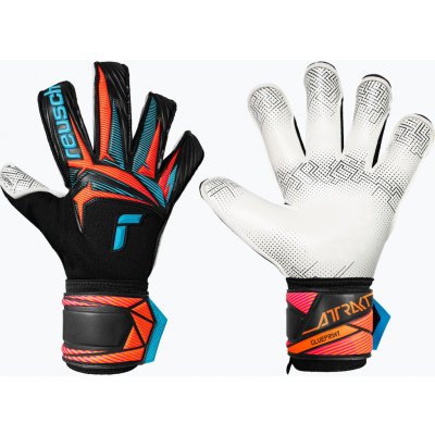 Reusch Attrakt Advance Evolution Glueprint black/aqua blue/shocking orange – Hledejceny.cz