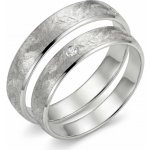 Eppi Titanové snubní prsteny s diamantem Kylies RW50215 – Hledejceny.cz