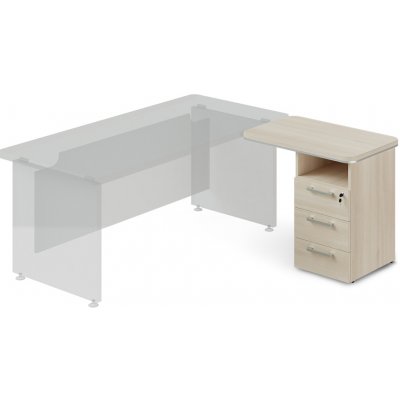 Lenza TopOffice 90 x 55 cm pravý akát světlý – Hledejceny.cz