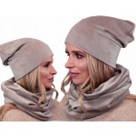 Fashionweek dámský velurový set čepice + trubička-šála ZIZI-BV Capuccino – Hledejceny.cz