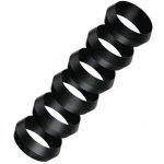 Kroužky Harrows Pyramid Black - 6ks – Zboží Mobilmania