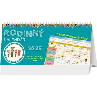 Rodinný, stolní, 29,7 x 13,8 cm 2025 – Zboží Mobilmania