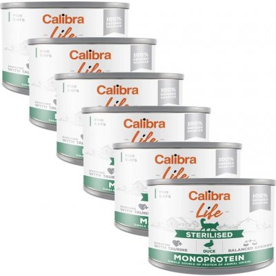 Calibra Cat Life Sterilised Duck 6 x 200 g – Hledejceny.cz