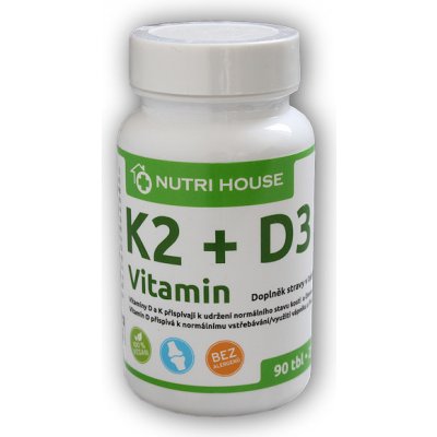 Nutri House Vitamin K2+D3 90 tablet – Hledejceny.cz