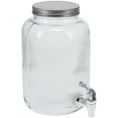Excellent Houseware Skleněný džbán s kohoutkem, 4 l transparentní – Zboží Dáma