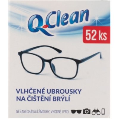 Q Clean Vlhčené ubrousky na čištění brýlí 52 ks – Zboží Mobilmania