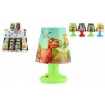 Mini lampička s dinosaurem na stůl plast 8x11cm na baterie 4 druhy - 1 ks