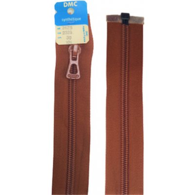 Zip DMC spirálový dělitelný No 6 délka 25 až 70 cm barva 2329 hnědá délka 50 cm – Hledejceny.cz