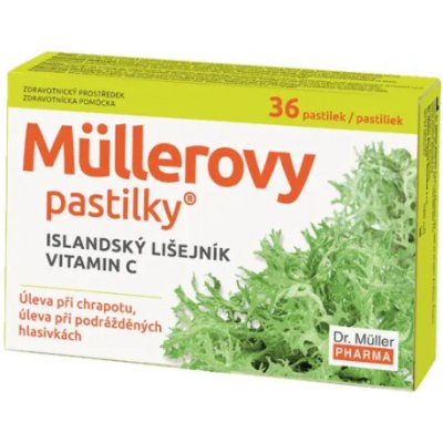 Dr. Müller Müllerovy pastilky s islandským lišejníkem a vitaminem C 36 ks – Hledejceny.cz