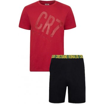 CR7 Cristiano Ronaldo pánské pyžamo krátké černo červené