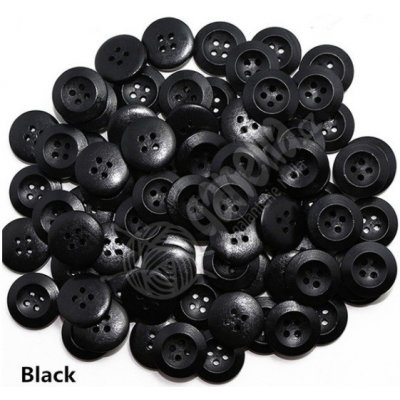 Knoflík 110/4w 15mm černý – Hledejceny.cz