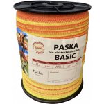 Páska BASIC 20 mm pro el. ohradník 4x0 16 mm Niro žluto oranž. 200 m – Hledejceny.cz