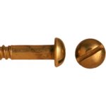 Vrut do dřeva mosazný, půlkulatá hlava, DIN 96 - 5x40 – Hledejceny.cz