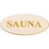 Sauna Tabulka s nápisem Sauna 20 cm
