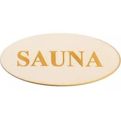 Tabulka s nápisem Sauna 20 cm – Zboží Dáma