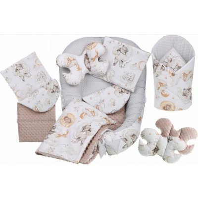 KIECZMERSKI Dětský kokon -hnízdečko 0-12m pudrově růžový – Zboží Dáma