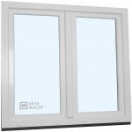 KNIPPING Plastové okno - 70 AD, 1500x1500 mm, O+OS klapačka, bílá – Hledejceny.cz
