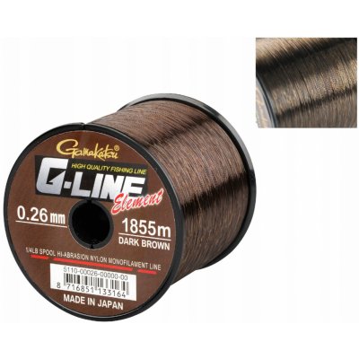 Gamakatsu G-Line Element Dark Brown 1490 m 0,28 mm 5,9 kg – Zbozi.Blesk.cz