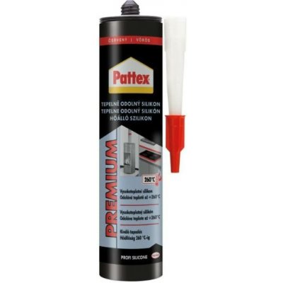Pattex Tepelně odolný silikon 280 ml červená – Sleviste.cz