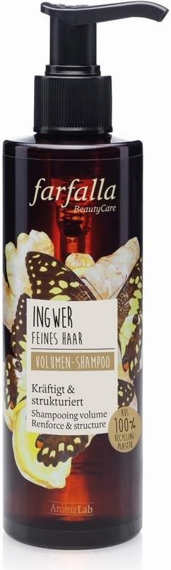 Farfalla Ingwer Volumen-Shampoo šampon na objem s vůní zázvoru 200 ml