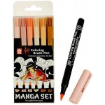 Sakura ‎POXBRMAN6 Koi brush pen sada štětečkových akvarelových popisovačů Manga set 6 ks – Zbozi.Blesk.cz